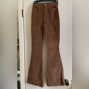 Hollister Brown Corduroy Ultra High-Rise Pants